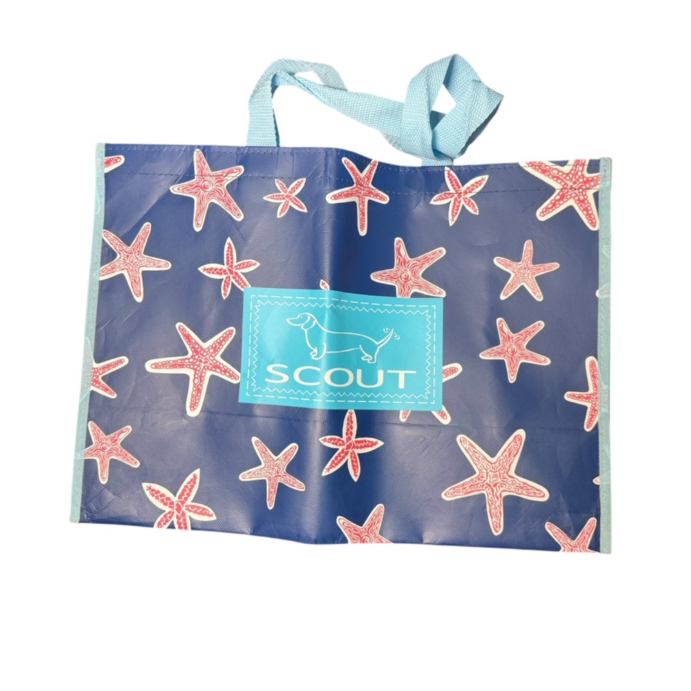 SCOUT Tote Bag STARFISH Navy Pink White Blue Polka Dots